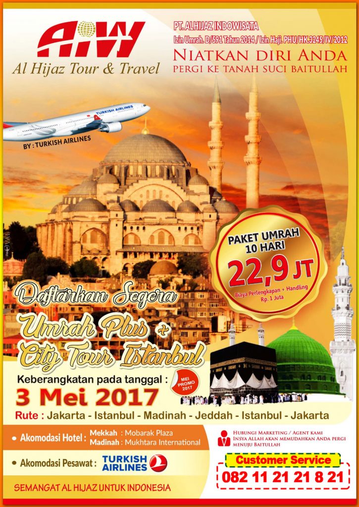 Umroh Plus City Tour Istanbul 3 Mei 2017